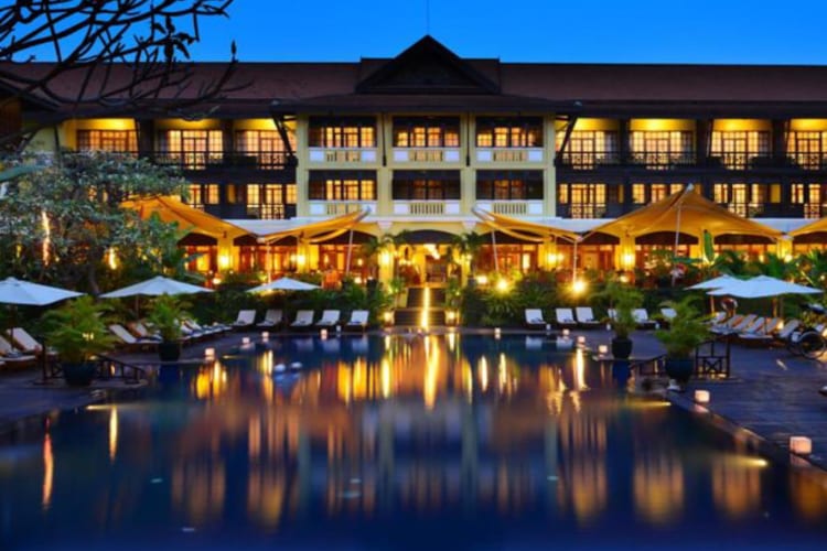 pool by night